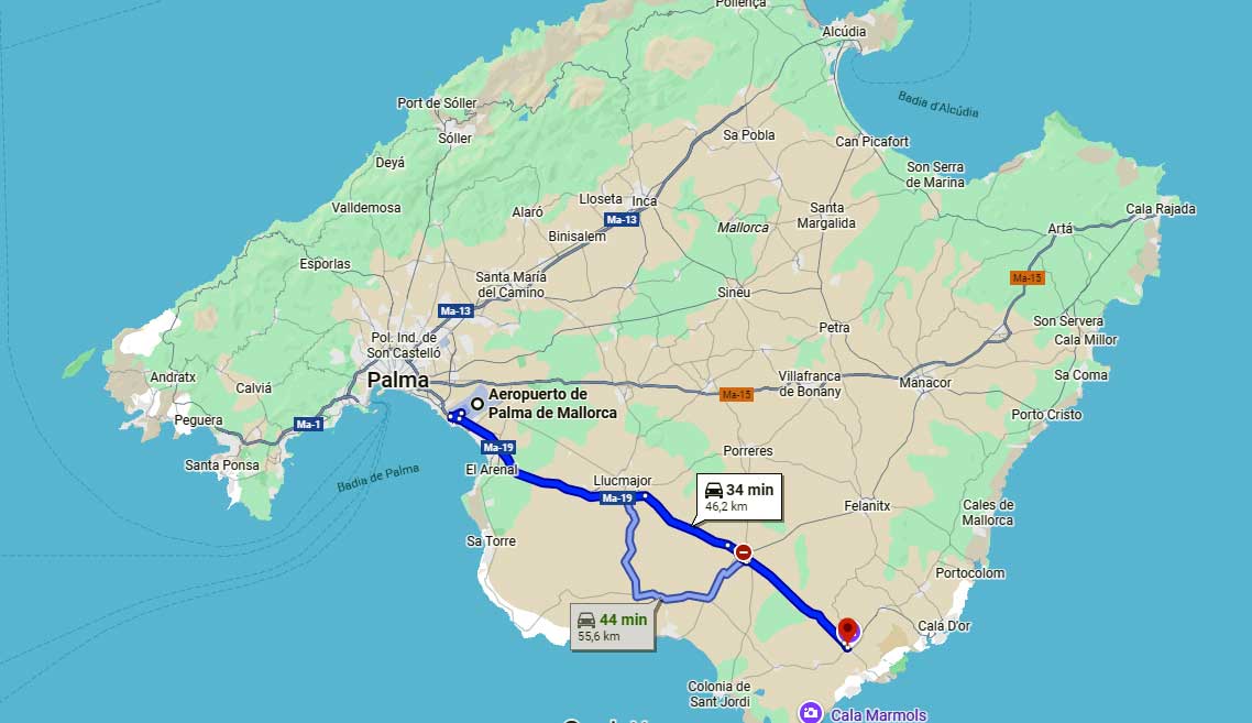 Cómo llegar a Santanyí How to get to Santanyí